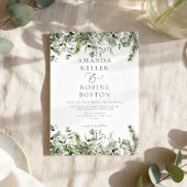 Wilde botanische Hochzeitseinladung Einladung