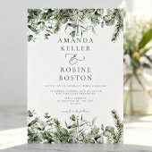 Wilde botanische Hochzeitseinladung Einladung
