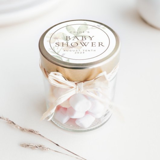 Wilde botanische Rustikale Blumenlähmung & Gefalle Runder Aufkleber