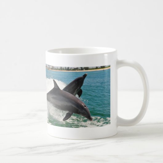 Wilde Bottlenose-Delphine, die Sanibel Kaffeetasse (Rechts)