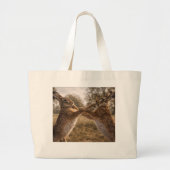 Wilde Boxhasen Leinwand Jumbo Stoffbeutel (Vorne)