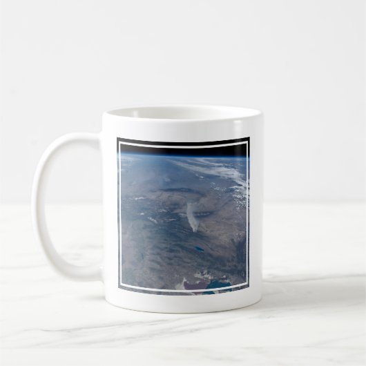 Wilde Brände im Western und Südwesten von uns. Kaffeetasse (Links)