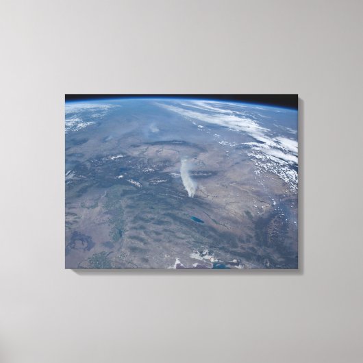 Wilde Brände im Western und Südwesten von uns. Leinwanddruck (Vorderseite)