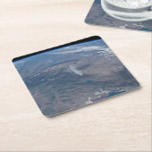 Wilde Brände im Western und Südwesten von uns. Rechteckiger Pappuntersetzer (angewinkelt)