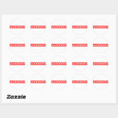 Wilde Briefmarke Runder Aufkleber (Blatt)