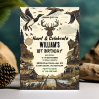 Wilde Camouflage Oh Deer Duck Jagen 1. Geburtstag