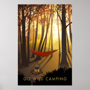 Wilde Campingtour Poster