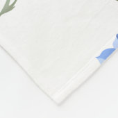 Wilde Chicorée Blume Botanische Wasserfarbenwelt Fleecedecke (Ecke)