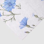 Wilde Chicorée Blume Botanische Wasserfarbenwelt Seidenpapier (Detail)