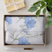 Wilde Chicorée Blume Botanische Wasserfarbenwelt Seidenpapier (Geschenk)