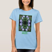 Wilde Chicorée-Blume gestalten Ihr eigenes Foto T-Shirt (Vorderseite)