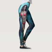 Wilde Companies: Lady mit ihrem Schwarzen Panther Leggings (Rechts)