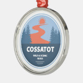 Wilde Cossatot und Landschaftliche Arkansas Ornament Aus Metall (Links)