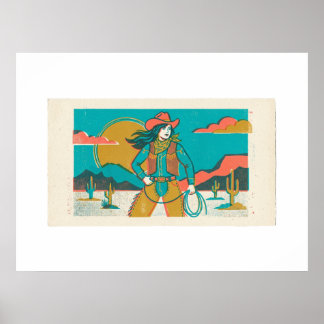 Wilde Cowgirl Poster