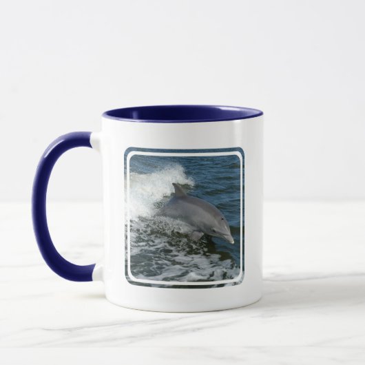 Wilde Delphin-Kaffee-Tasse Tasse (Links)