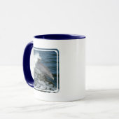 Wilde Delphin-Kaffee-Tasse Tasse (Vorderseite Links)