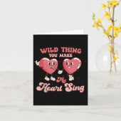 Wilde Dinge, die mich zu Herz-singen Lustigen Sprü Karte (Gelbe Blume)