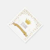 Wilde Dinge Papier Napkin Gold Crown Erster Geburt Serviette (Ecke)