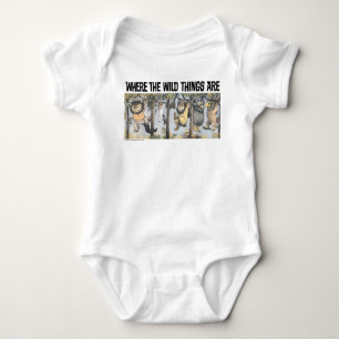 Wilde Dinge und Max schwingen von Bäumen Baby Strampler