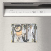 Wilde Dinge und Max schwingen von Bäumen Magnet (In Situ (Geschirrspüler))