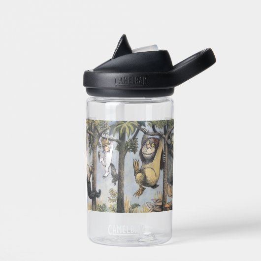Wilde Dinge und Max schwingen von Bäumen Trinkflasche (Links)