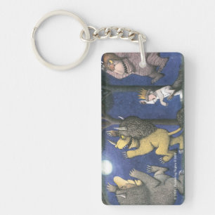 Wilde Dinge und Max tanzen im Mondlicht Schlüsselanhänger