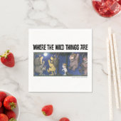 Wilde Dinge und Max tanzen im Mondlicht Serviette (Beispiel)