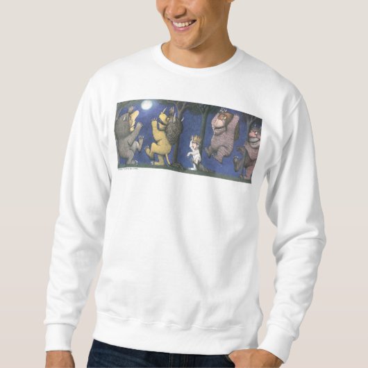 Wilde Dinge und Max Tanzen im Mondlicht Sweatshirt (Vorderseite)