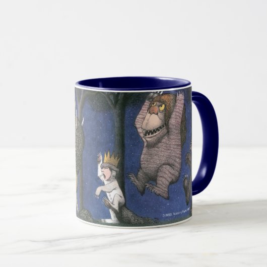 Wilde Dinge und Max tanzen im Mondlicht Tasse (VorderseiteRechts)