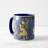Wilde Dinge und Max tanzen im Mondlicht Tasse (Vorderseite Links)