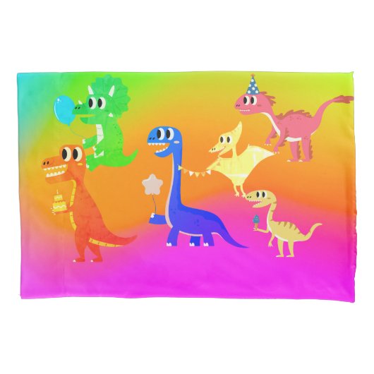 wilde Dinosaurier Kissenbezug (Vorderseite)