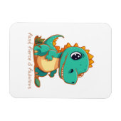 Wilde Dinosaurier Magnet (Horizontal)