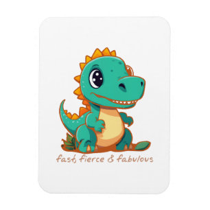 Wilde Dinosaurier Magnet