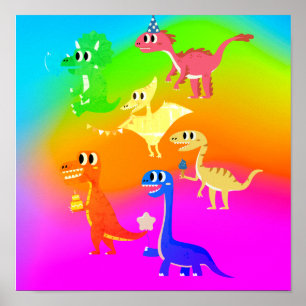 wilde Dinosaurier  Poster