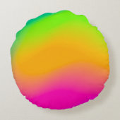 wilde Dinosaurier Rundes Kissen (Rückseite)