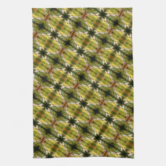 Wilde Dogwood-Blume blüht Abstraktes Muster Geschirrtuch (Vertikal)