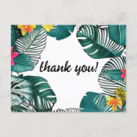 Wilde Dschungel Blätter Rosa Gelbe Hibiskus Blume