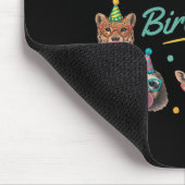 Wilde Dschungel-Tier-Geburtstagsfeier-Design Mousepad (Ecke)