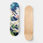 Wilde Dschungelmalerei, dunkle, botanische Natur Skateboard (Vorderseite)