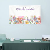 Wilde & Ein-derbare Wildblumen-Geburtstag Banner (Messeveranstaltung)