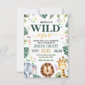 Wilde Einladung zum Geburtstag (Vorderseite)