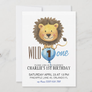 Wilde Einladung zum Geburtstag, Löwe 1. Geburtstag