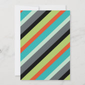 Wilde Einladung zum Geburtstag - Stammtiere (Rückseite)