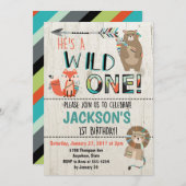 Wilde Einladung zum Geburtstag - Stammtiere (Vorne/Hinten)