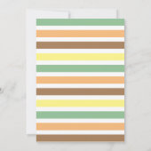 Wilde Einladungen zu Safari-Tieren am einen Geburt (Rückseite)