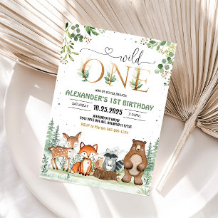 Wilde Einwaldkreaturen zum Geburtstag Einladung