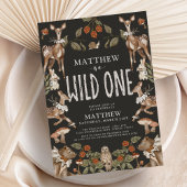Wilde Einwaldtiere Geburtstagsparty Einladung