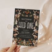Wilde Einwaldtiere Geburtstagsparty Einladung
