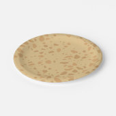 Wilde Einzigartige Party-Tier-Giraffe Terazzo Pappteller (Schrägansicht)