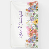 Wilde & Einzigartige Wildblumen-Geburtstagsfeier Banner (Vertikal)